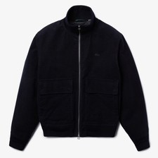 Lacoste Men’s Cotton Full Zip Jacket in blue BH1929-HDE Size FR 50 US M