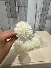 7 x stem white faux flowers wedding / event making decoration