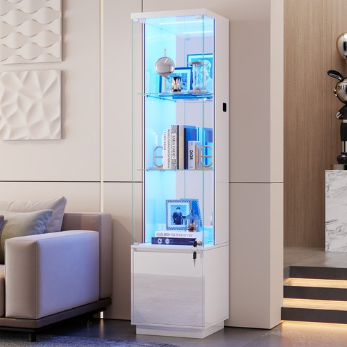 Glass display cabinet with - glass,