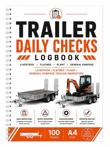 Trailer inspection log book - log,