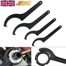 4Pcs Hook Wrench C Spanner Pre-Load Wrench for Garage Bike Motorcycles Repair UK