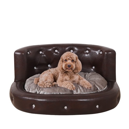Luxury leather small dog - luxury, pu