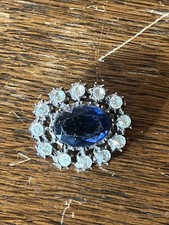 Antique Paste Foil Brooch