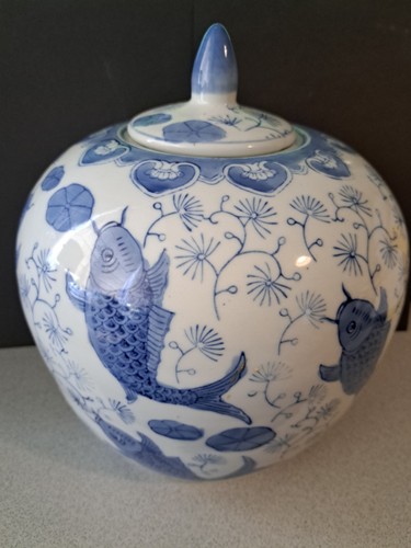 Large chinese ginger jar - ginger,