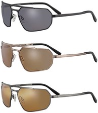 Serengeti Hinkley Polarized Photochromic Men's Metal Sport Wrap Sunglasses Italy