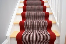 Red Carpet Runner  Striped Anti Slip Latex Back Hall Stairs Soft Durable