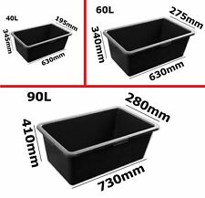 40L / 60L / 80L Multi Tub Horse Duck Feed Bucket Equine Stable Water Trough Pet