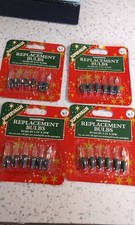 Vintage Woolworths Replacement Light Bulbs Push In 2.5v For Use 100 Light Set X4