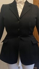 Caldene Black Lined Show jacket 100% wool in good cond, Size 10 good condition