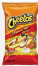 Cheetos Crunchy Flaming Hot 80z/226gm - Pack of 10- Delicious & Tasty Snacks
