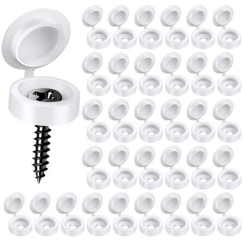 White plastic fold - white, hinged