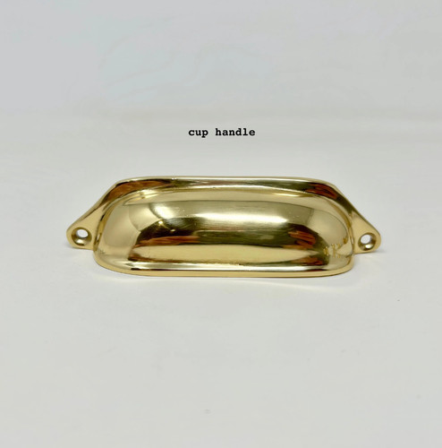 Lacquered solid polished brass - lacquered,