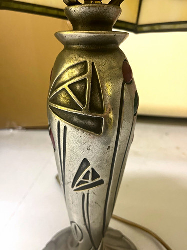 Stained glass style table lamp - style,