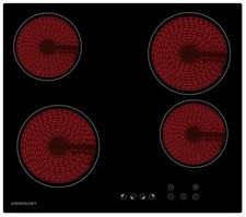 Cookology Ceramic Hob 60cm Electric Built-in & Touch Controls - Black TCH601