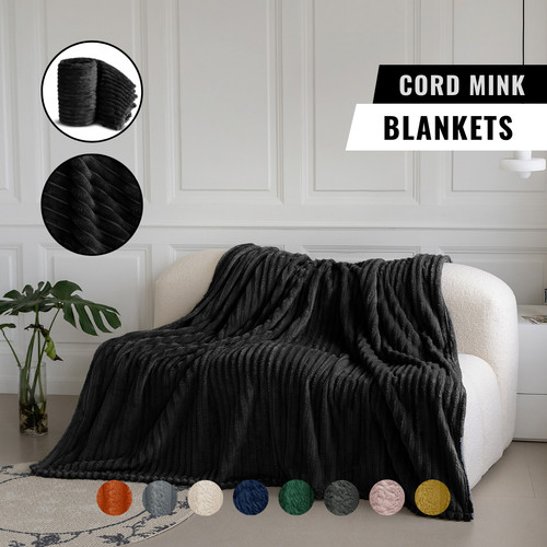 Chunky cord blanket faux - chunky,