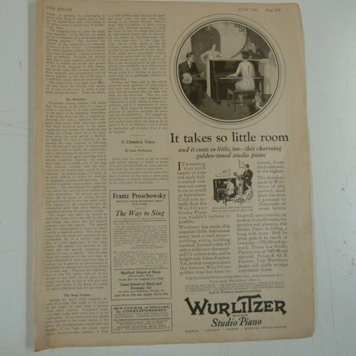 Vintage magazine wurlitzer - vintage,
