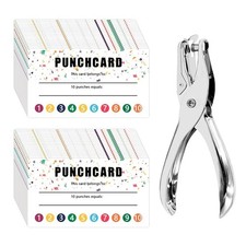 100 Reward Punch Cards & Metal