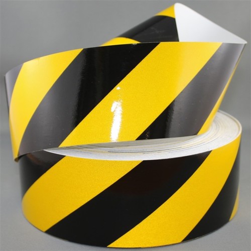 Reflective yellow and black - reflective,