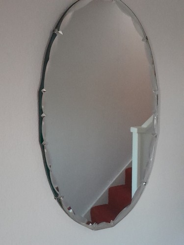 Vintage 1950s oval scalloped - vintage,