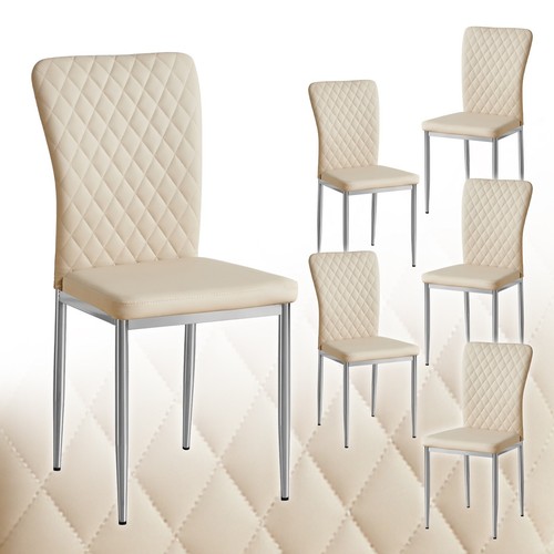 6pcs dining chairs padded - dining,