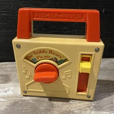 Fisher price 1979 Vintage Music Box Teddy Bear Picnic Fully Working Collectable