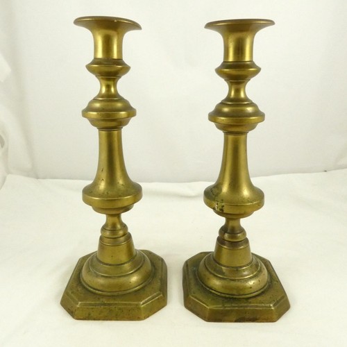 Brass candlestick holders - holders, x2