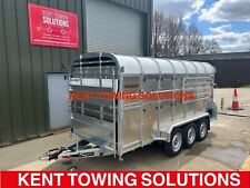 New Nugent L4318T 14' x 6' Livestock Cattle Trailer + Sheep Decks Inc✅ Tri Axle✅