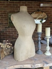 Vintage Linen Mannequin Bust Dressmakers Dummy No Stand