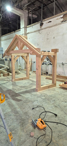 Solid oak porch made - porch, to