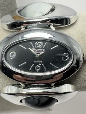 Figaro Couture LSP05641 New Battery Ladies Watch 46MM 6.5" Silver Tone Rare M68