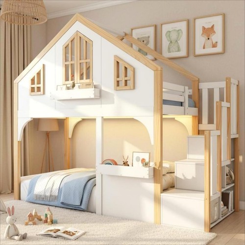 3ft single wooden house - wooden, bunk