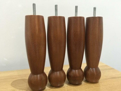 Brown wooden furniture - 4x, feet