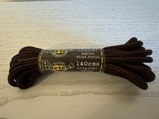 Dr Martens Original Brown and Black Round 140cm 8-10 Hole Boot Laces - Brand New