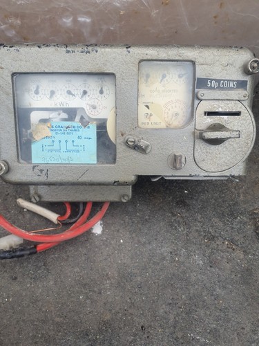 Vintage electricity meter - vintage,