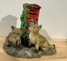 Vintage The Leonardo Collection Countryside Friends 1998 - Foxes Ornament