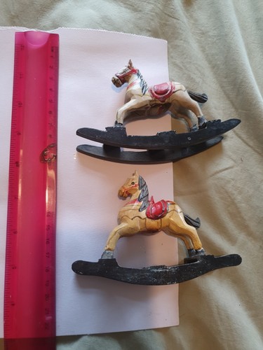 Small wooden rocking - rocking, horses