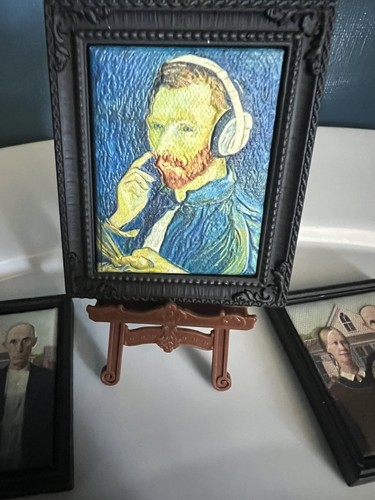 Paintings and stand for - paintings, a
