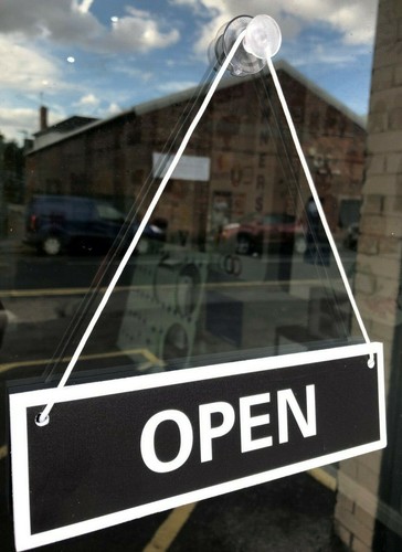 Open closed shop - open, sign