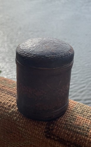 Trench art leather covered - art,