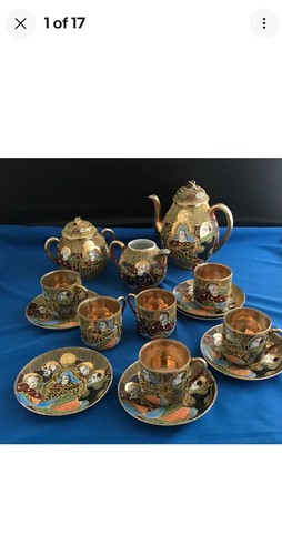 Samurai hand painted china tea - samurai,