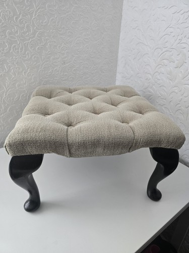 Footstool square light green - square, h
