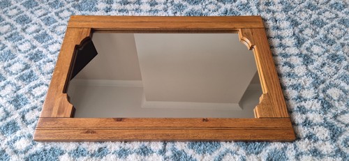 Large wall mirror - large, oak