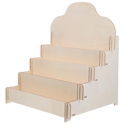 Wooden tiered display - display, stand