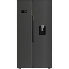 Beko ASD2442VPZ HarvestFresh™ 91cm Frost Free American Fridge Freezer Black