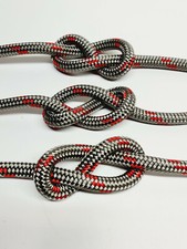 Braid on Braid Polyester Marine Rope Double Braid Grey With Red Flecks Halyard