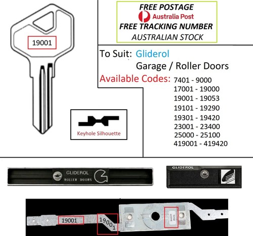 Key cut code gliderol - cut,