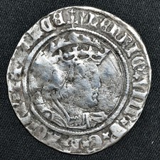 Henry VIII 1509-47, Groat, Laker Bust D, London, mm Arrow, S.2337E, N.1797