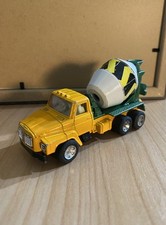 Vintage Cement Mixer Toy Rare Nissan Diesel Yellow 1/70