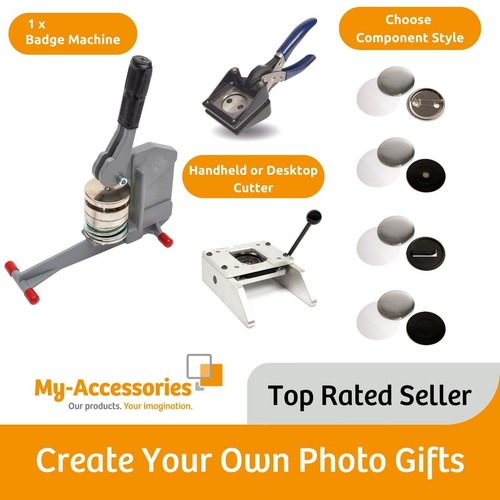 Compact badge machine cutter - badge,
