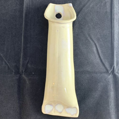 Studio art pottery wall pocket - pottery,